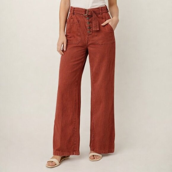 Free People Denim - Free People Brickstone Flare Pants Sz 0